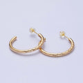 CZ Gold Tube Hoop Earring Silver Micro Pave Stone Earring Minimalist Jewelry AB741 AB749