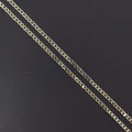 Dainty 1.2 mm Curb Chain | Gold plated Curb Necklace | Gold Flat Curb Chain | Unisex Men Woman Necklace 17.5 inch | WA-775 Clearance Pricing - DLUXCA