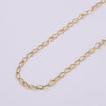 Dainty 16K Gold plated Oval Cable Chain, 3mm Unfinished Chain by Yard for Necklace Bracelet Supply, LINK Chain | ROLL-131 Clearance Pricing - DLUXCA