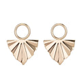 Dainty 18k Gold plated Earrings Post with Links and Loop, Stud Earrings, Geometric Earring Findings for Jewelry Making Supplies K-009 - DLUXCA