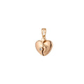 Dainty 18K Gold plated Hearts charm with Baby Foot print charm for Necklace Bracelet Earring Making H-816 - DLUXCA