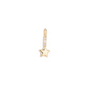 Dainty 18K Gold plated Shining Twinkle Fallin Star Cubic Zirconia Charm Necklace Pendant Earring Bracelet Findings for Jewelry Making C-152 - DLUXCA