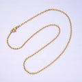 Dainty 1.8mm Cable Paperclip 16 Inch Minimalist Choker Chain Necklace | WA-1873 Clearance Pricing - DLUXCA