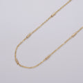 Dainty 24K Gold plated 1.5mm Unique Cable Tube Unfinished Chain by Yard in Gold & Silver | ROLL-1035, ROLL-1090 Clearance Pricing - DLUXCA