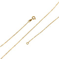 Dainty 24K Gold plated 1mm Bead Chain Necklace in 18 inch Length Finished Ball Chain Ready to Wear with Spring Clasp Chain Replacement | CN-444 Clearance Pricing - DLUXCA