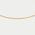 Dainty 24K Gold plated 1mm Rolo Cable 18 Inch Chain Necklace w/ Spring Ring | CN-989 - DLUXCA