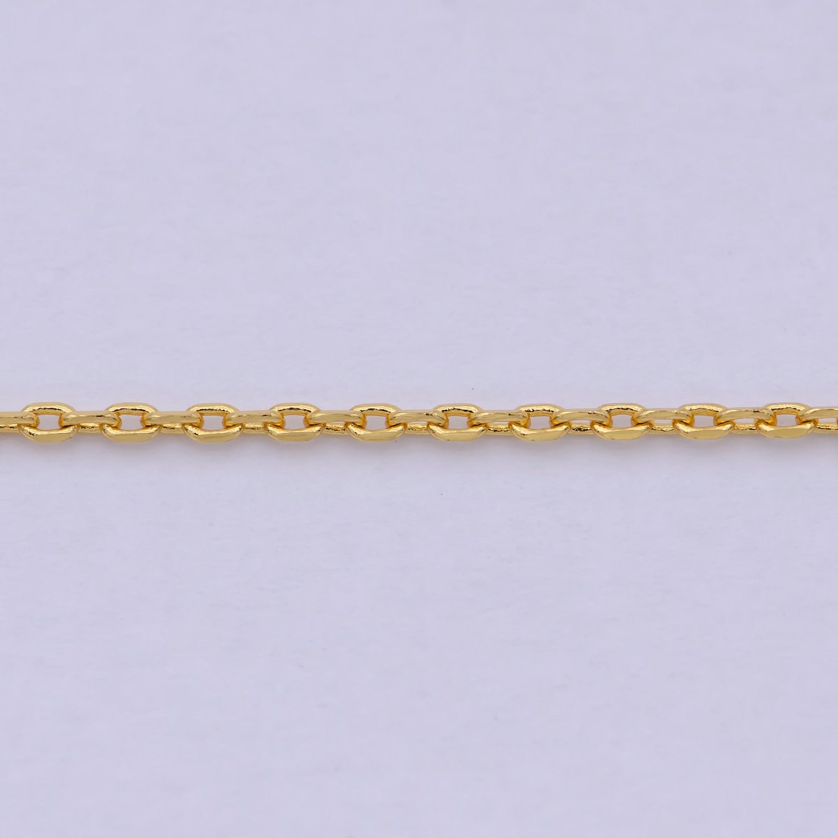 Dainty 24K Gold plated Cable Chain Necklace 17.5 inch for Woman Jewelry | WA-806 Clearance Pricing - DLUXCA