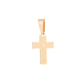 Dainty 24k Gold plated Spanish Lord's Prayer Charm Cross Pendant for Religious Jewelry Making Supply J-439 - DLUXCA