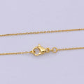 Dainty Cable Chain | 24K Gold plated Cable Woman Necklace 17.5 inch | WA-797 Clearance Pricing - DLUXCA