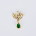 Dainty Crescent Moon Charm Connector with double bail CZ Pave Celestial Star Rolo Cable Lariat Link Connector F-830 - DLUXCA