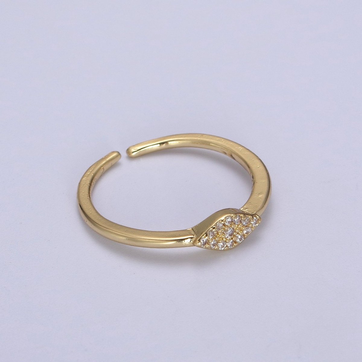 Dainty Evil Eye Stacking Ring, Gold Minimalist Ring, Simple cz Ring, Gold plated Ring, Thin Ring, Delicate Ring, Gift for her U-325, U327
