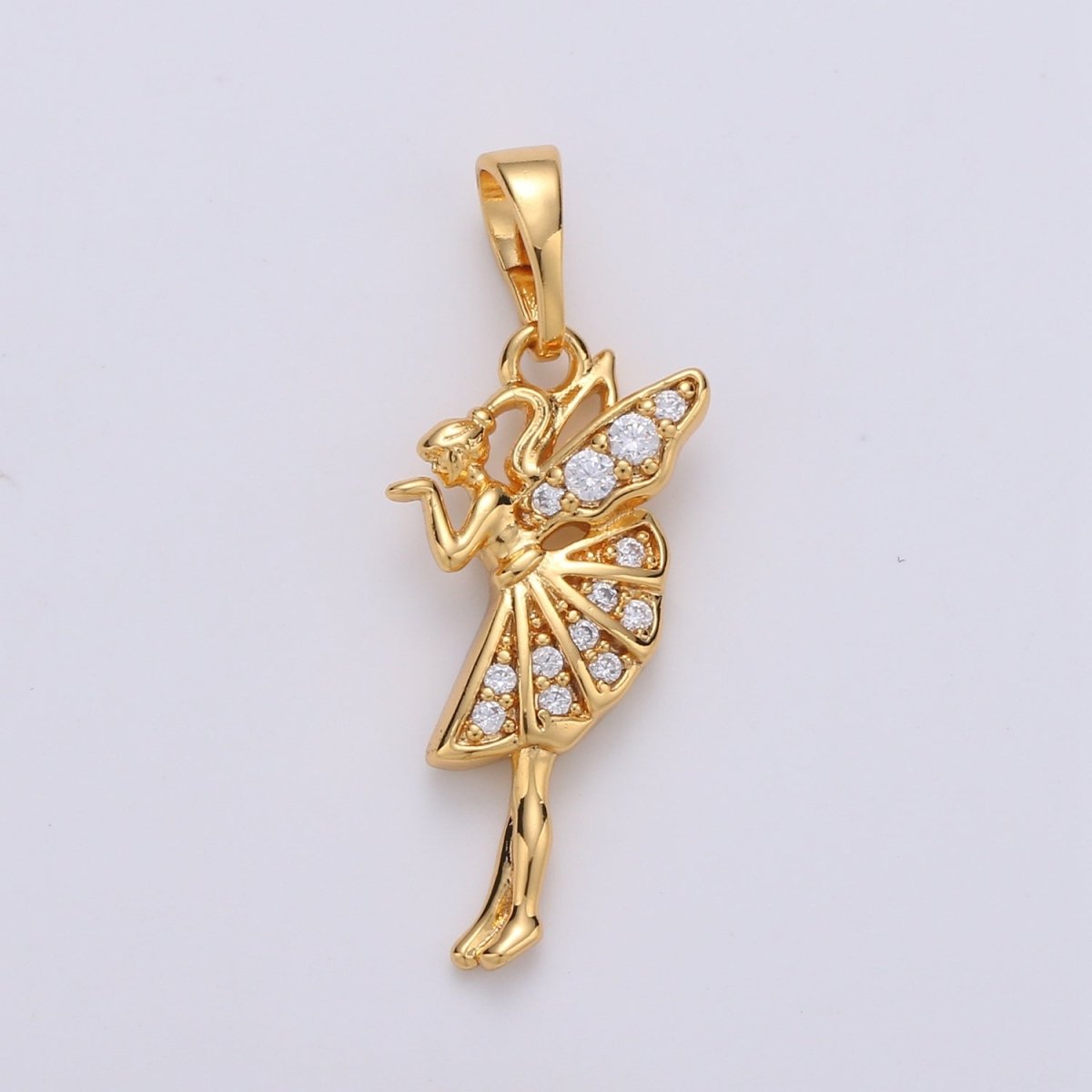Dainty Fairy Gold plated Pendants J-067 - DLUXCA