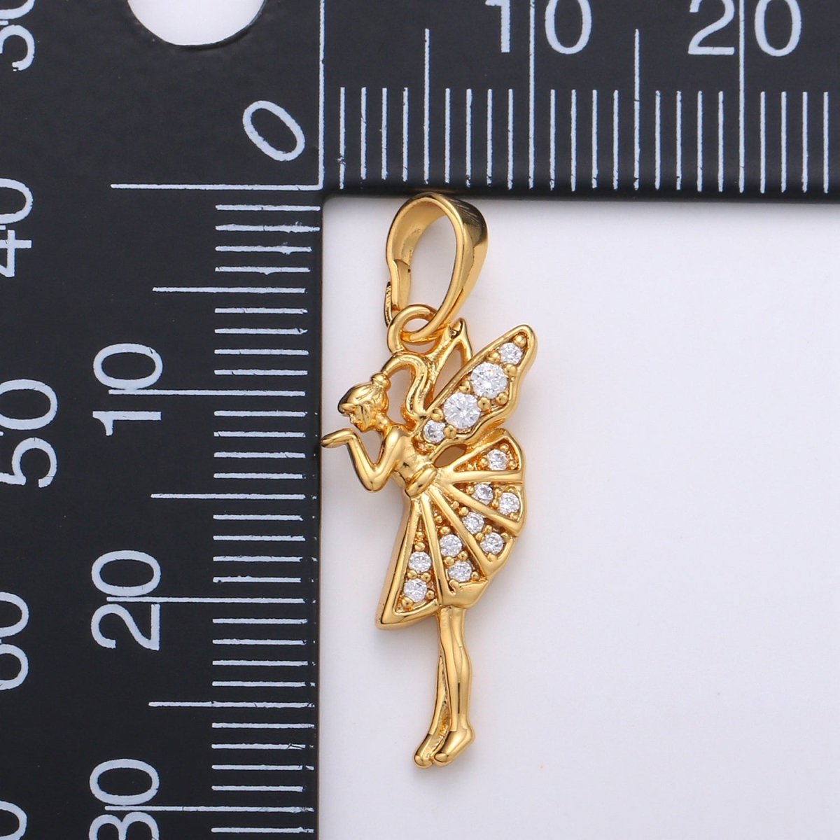 Dainty Fairy Gold plated Pendants J-067 - DLUXCA