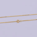 Dainty Gold Box Chain Necklace 1.2mm, Classic Box Chain Layered Necklace, Everyday Necklace, Simple chain, Minimalist | WA-524 Clearance Pricing - DLUXCA