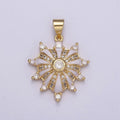 Dainty Gold plated Heart Charm Enamel Love Medallion with Sunburst Radial Heart Pendant for Valentine Jewelry Making H-436 H439 H-440 H-441