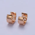 Dainty Gold plated Huggie Earring Minimalist Jewelry Pinky Gold Hoops AB1087 - DLUXCA