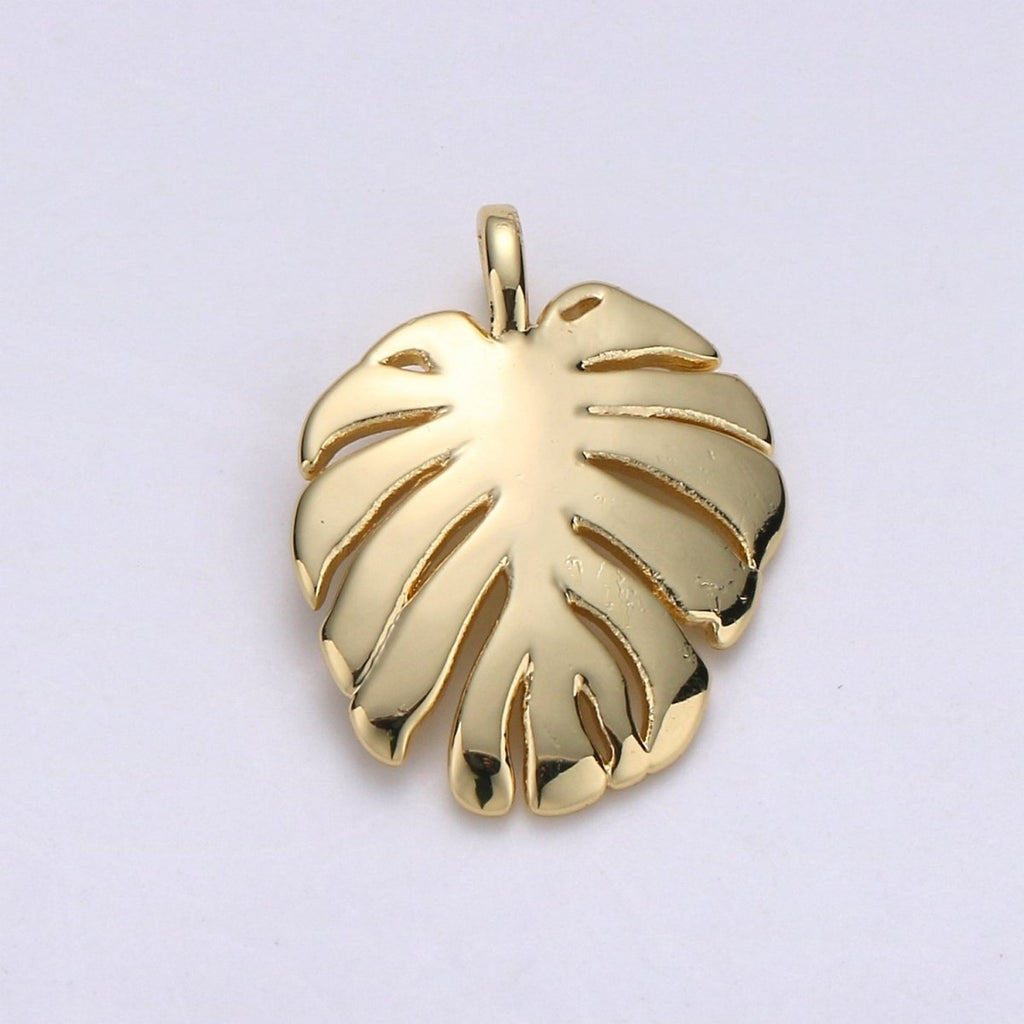 Dainty Gold plated Leaf D-900 - DLUXCA