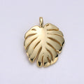 Dainty Gold plated Leaf D-900 - DLUXCA