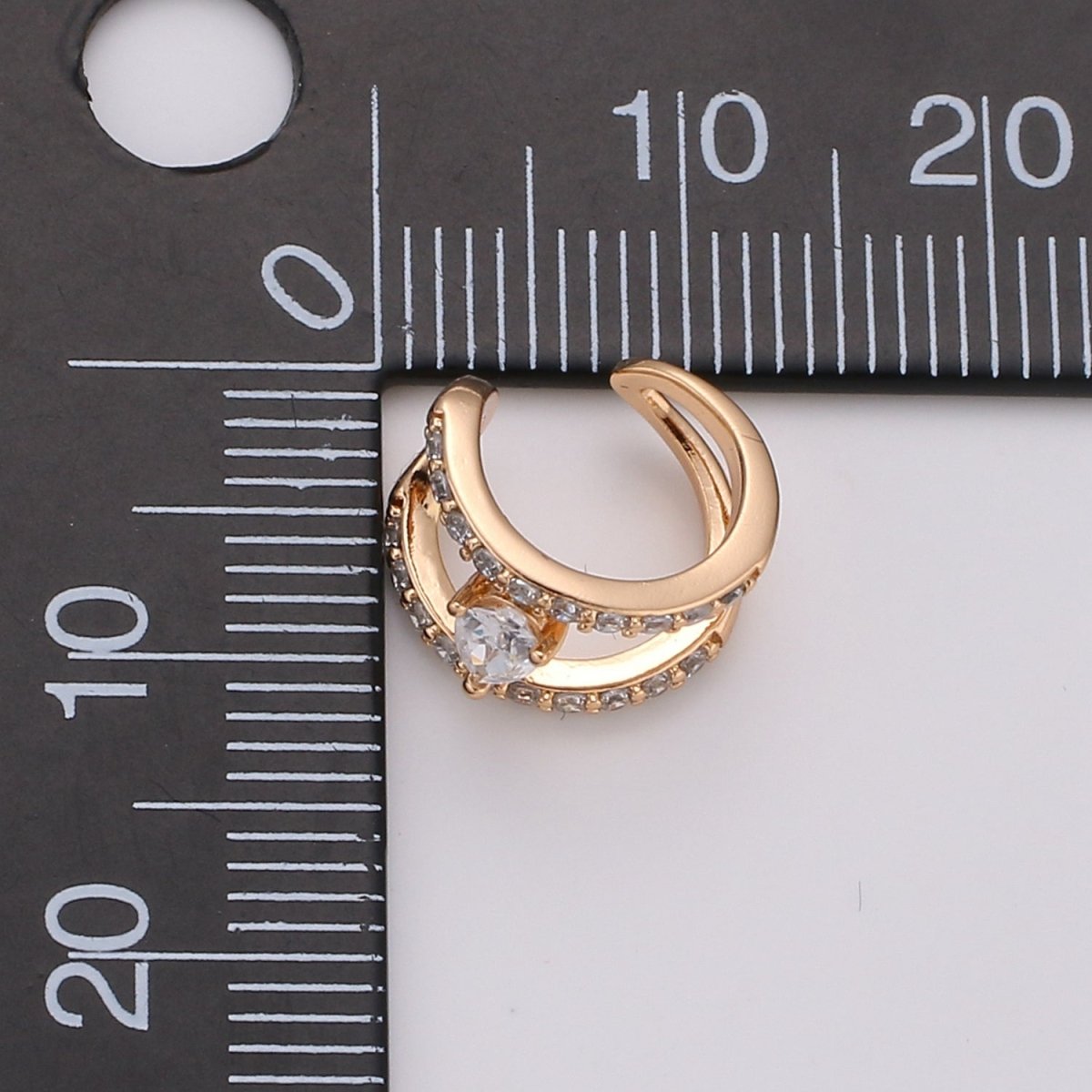 Dainty Gold plated Minimalist Earcuffs - AI-091 - DLUXCA