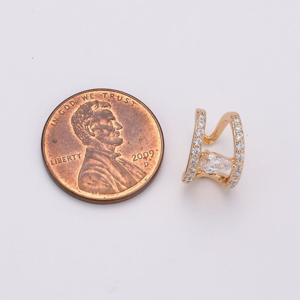 Dainty Gold plated Minimalist Earcuffs - AI-091 - DLUXCA