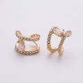 Dainty Gold plated Minimalist Earcuffs - AI-091 - DLUXCA