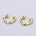Dainty Gold plated Simple Earcuffs - AI-085 - DLUXCA