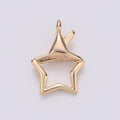 Dainty Gold plated Star Charms L-003 - DLUXCA