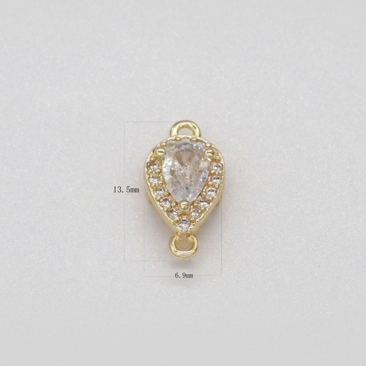 Dainty Gold plated Stone Connectors  F-837 F-843