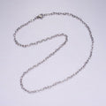 Dainty Heart Chain Necklace Stainless Steel 18 inch Necklace in Silver | WA-2409 - DLUXCA
