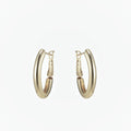 Dainty Hoop Earring Gold plated 15mm Thin Hoops lever back earring P-183 P-184 - DLUXCA