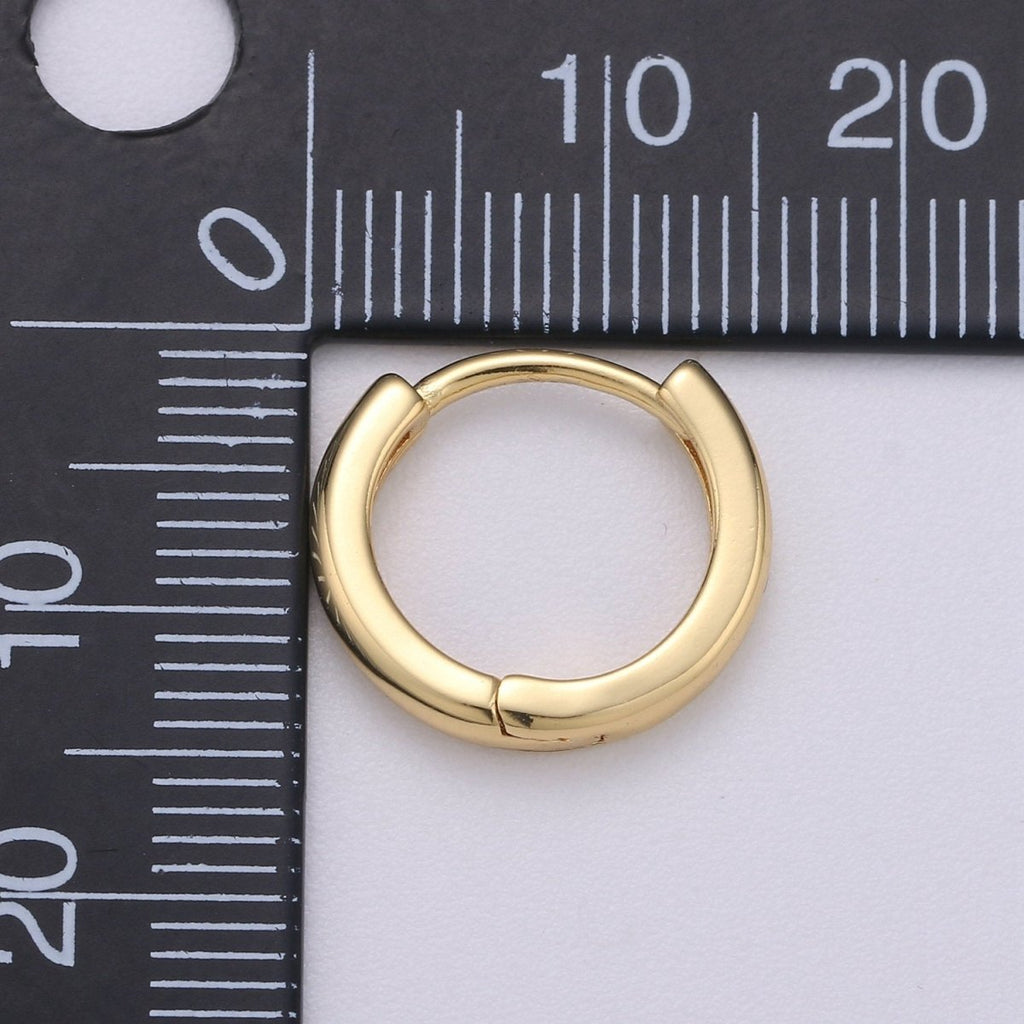 Dainty Hypoallergenic Cartilage Earrings Tiny Hoop Earrings 14K Gold plated Hoop Tiny Hoop Earrings Small Huggie Minimalist Dainty Hoops for Gift idea Q-186 Q-224 Q-494 - DLUXCA