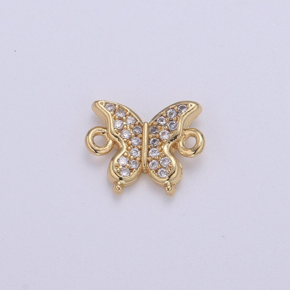 Dainty Little Butterfly Gold plated Connectors F-602 - DLUXCA
