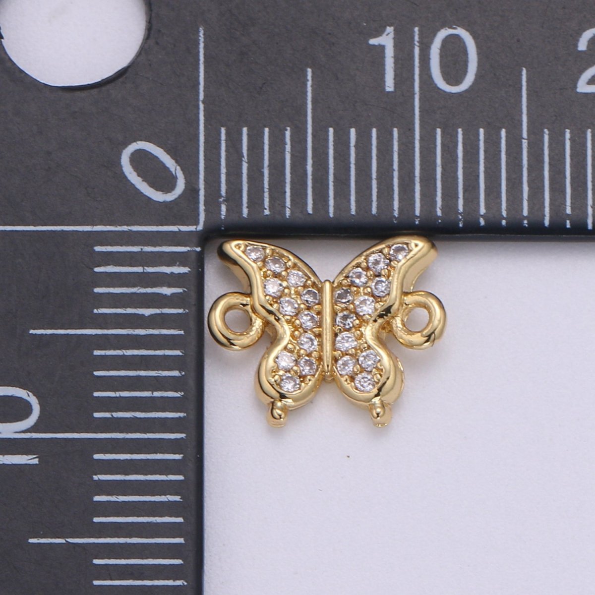 Dainty Little Butterfly Gold plated Connectors F-602 - DLUXCA