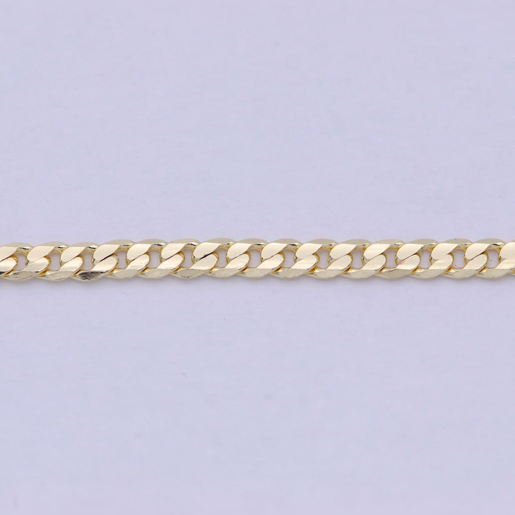 Dainty Miami Cuban Gold Curb Link Chain, 2.2mm 18K Gold plated Chain Necklace• Gold Necklace Gold plated Layer Necklace | WA-829 Clearance Pricing - DLUXCA