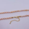 Dainty Pearl Necklace - Blush Peach Pink Bridal Wedding Jewelry - Bridesmaid Jewelry - Fresh Water Pearl Jewelry | WA-669 Clearance Pricing