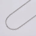 Dainty Silver 2mm Figure 8 Oval Cable Unfinished Dainty Chain, By The yard Wholesale Bulk Jewelry Chain for Making Supply | ROLL-1073 Clearance Pricing - DLUXCA