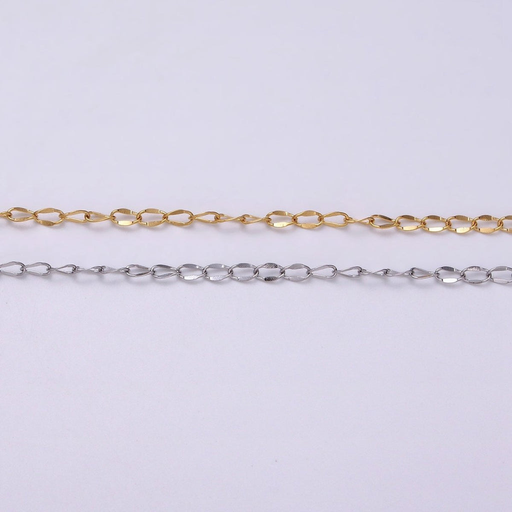 Dainty Silver Cable Chain 2.1mm Unfinished chain by Yard Unique Cable Link Chain | ROLL-1326 Clearance Pricing