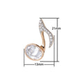 Dainty Silver Musical Note Beads I-399 - DLUXCA