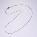Dainty Stainless Steel Curb Chain Necklace 20 inch in Silver | WA-2403 - DLUXCA