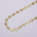 Dainty Star Geometric Chain by Yard Handmade chain, 5x12.8mm Gold cowboy Star Sheriff plated Chain for Necklace Bracelet 24K Gold plated | ROLL-459 Clearance Pricing - DLUXCA
