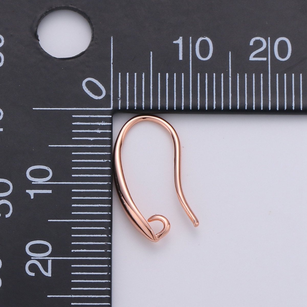 Earring hook, Nickel free Lead Free 18x11mm, 14K gold plated Earring Jewelry component, Earring component, Earring making, K-650 K-651 - DLUXCA