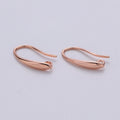 Earring hook, Nickel free Lead Free 18x11mm, 14K gold plated Earring Jewelry component, Earring component, Earring making, K-650 K-651 - DLUXCA