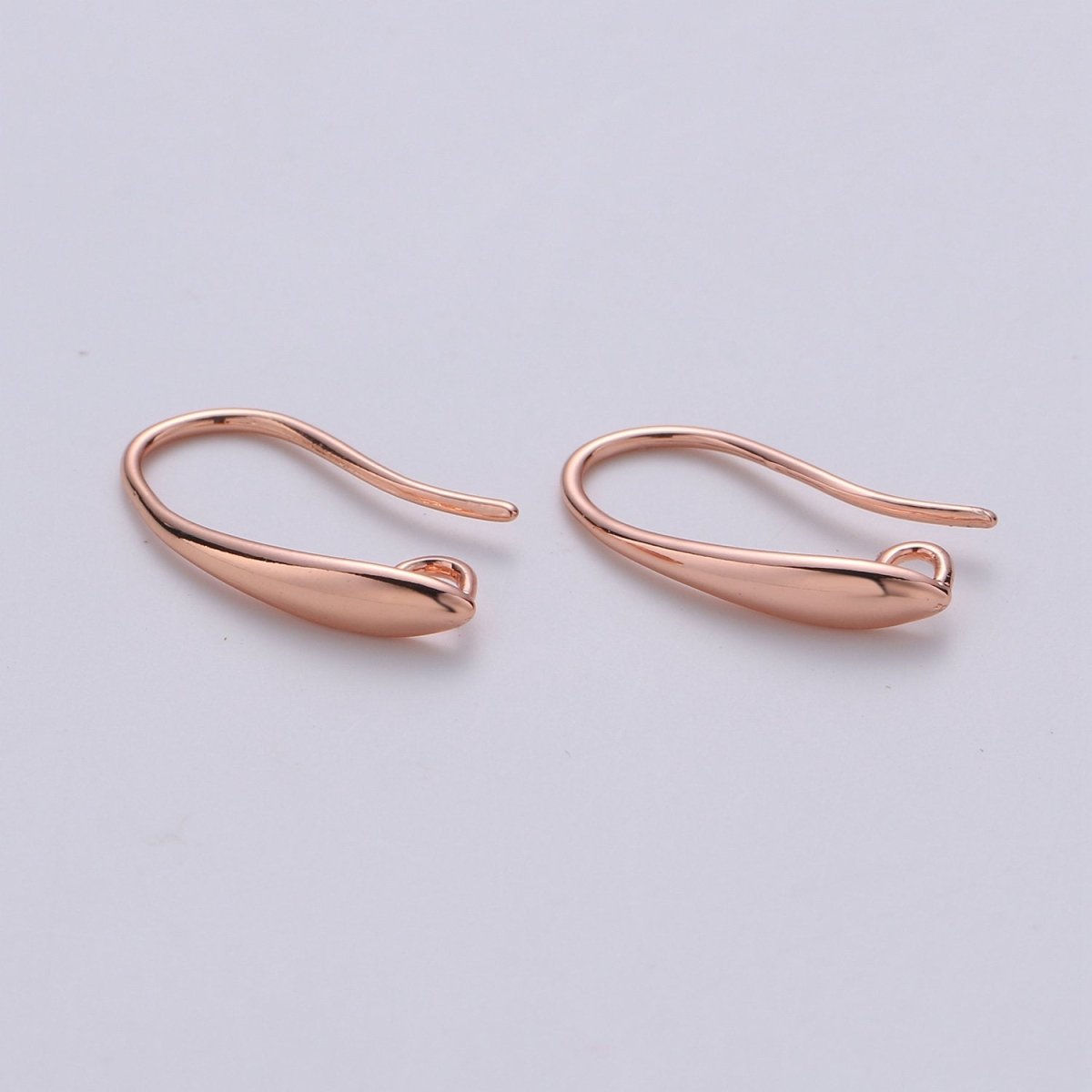 Earring hook, Nickel free Lead Free 18x11mm, 14K gold plated Earring Jewelry component, Earring component, Earring making, K-650 K-651 - DLUXCA