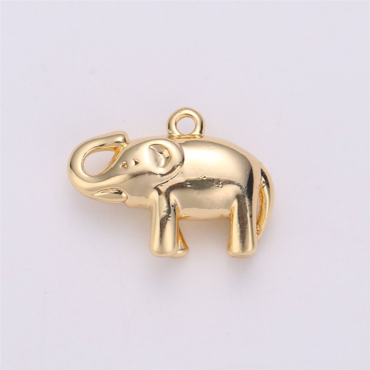 Elephant Charm 18k Gold plated Elephant Charm for Necklace Bracelet Earring Charm for jewelry making supply C-540 - DLUXCA