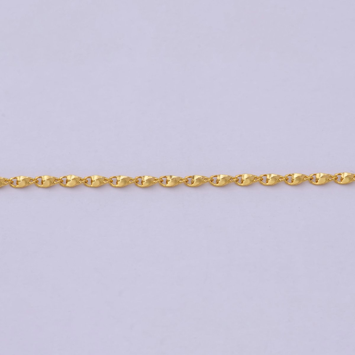 Fancy Link Chain Necklace 18 Inch Ready To wear 24k Gold plated Chain | WA-537 Clearance Pricing - DLUXCA