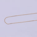 Fine 18K Gold plated Cable Chain Necklace Link chain necklace 17.5 inch Ready to Wear | WA-758 Clearance Pricing - DLUXCA