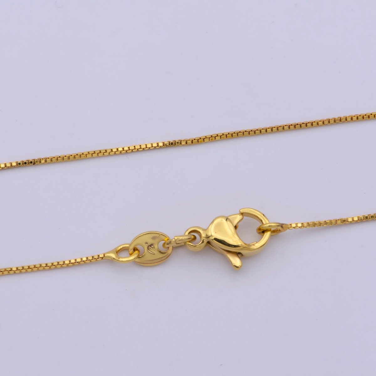 Fine 24k Gold plated Box Chain, High Quality Gold Chain, Dainty Gold Chain Necklace Wholesale Supply | WA-776 Clearance Pricing - DLUXCA