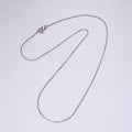 Fine Stainless Steel Box Chain Necklace 18 inch in Silver | WA-2402 - DLUXCA