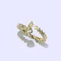 Fish Bone Ring Gold plated Skeleton Ring Fish Jewelry Dainty Open Adjustable Ring O-436 - DLUXCA