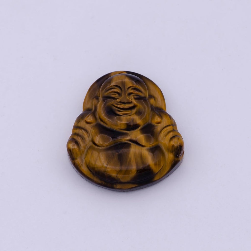 Genuine Happy Buddha Bead Tiger Eye Gemstone O-099 - DLUXCA